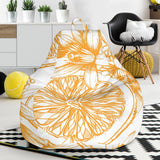 Hand Drawn Orange Fruit Pattern Bean Bag Cover