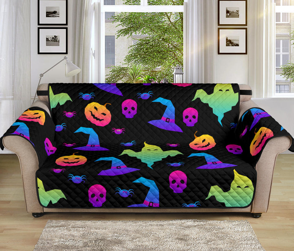 Colorful halloween background Sofa Cover Protector