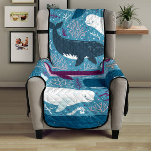 Whale design pattern Chair Cover Protector