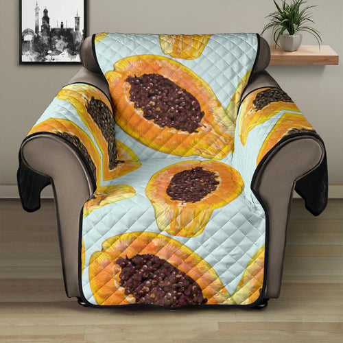 Watercolor papaya pattern Recliner Cover Protector