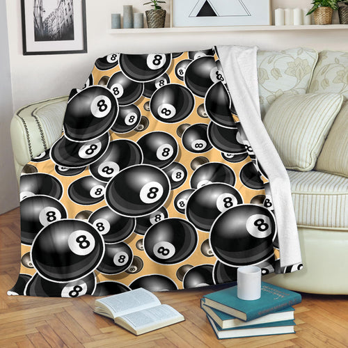 Billiard Ball Pattern Print Design 04 Premium Blanket