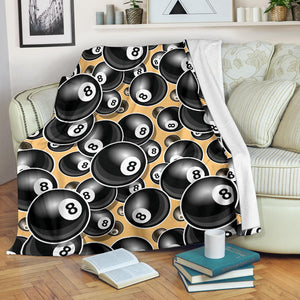 Billiard Ball Pattern Print Design 04 Premium Blanket