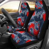 Koi Fish Carp Fishs Hand Drawn Japanese Art Universal Fit Car Seat Covers