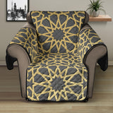 arabic star gold pattern Recliner Cover Protector