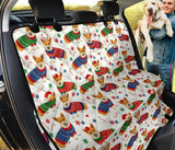 Corgi Christmas Pattern Dog Car Seat Covers