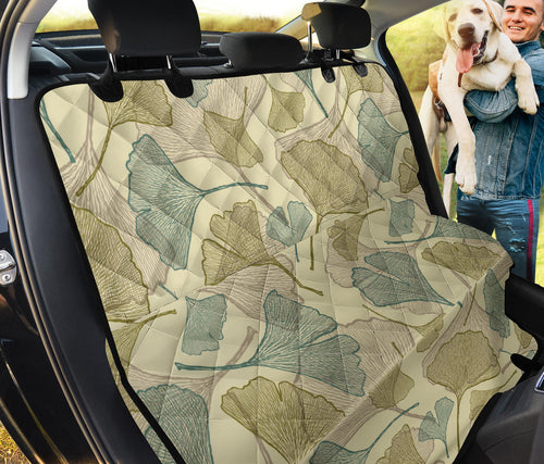 Ginkgo Leaves Design Pattern Dog Car Seat Covers
