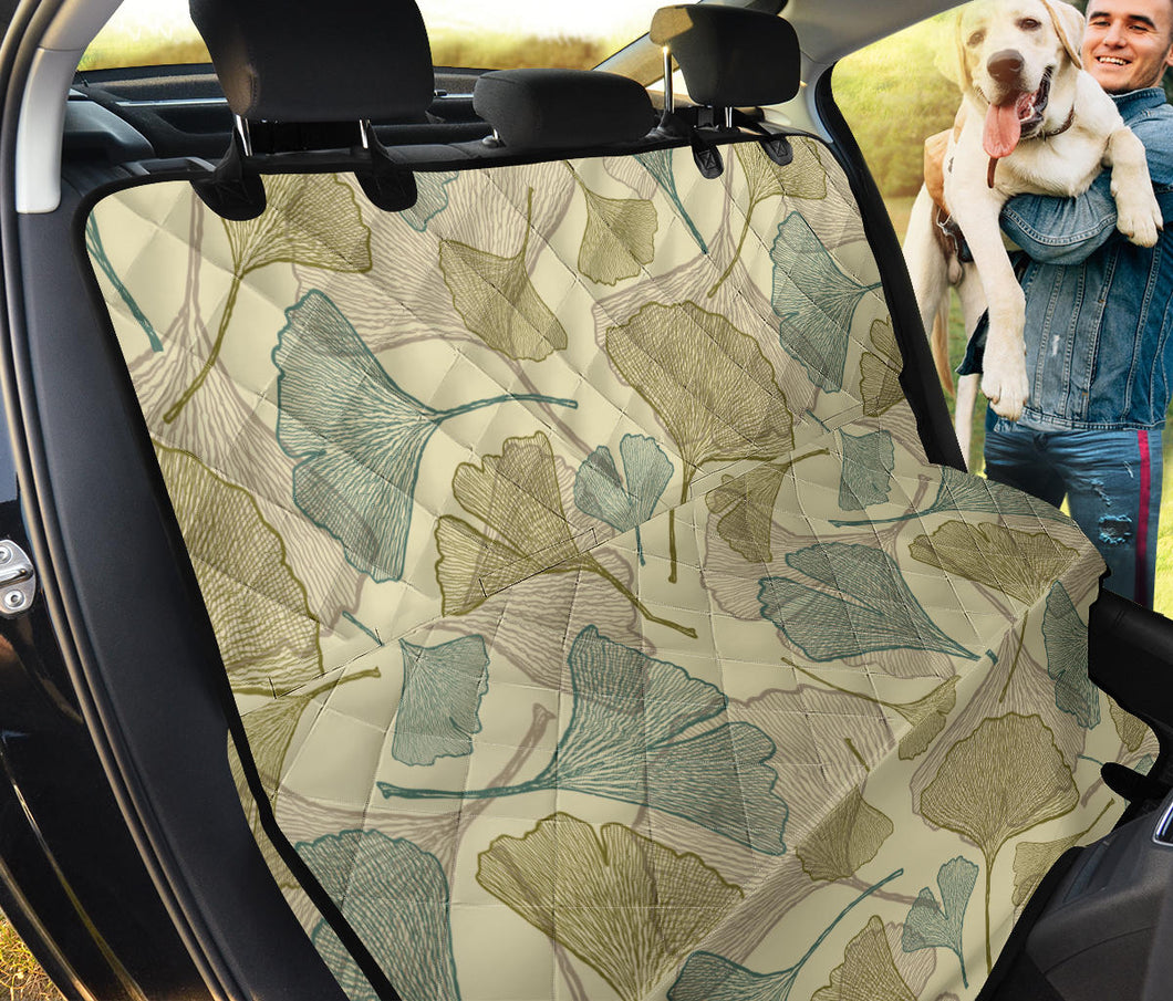 Ginkgo Leaves Design Pattern Dog Car Seat Covers