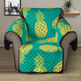 Pineapples pattern green background Recliner Cover Protector