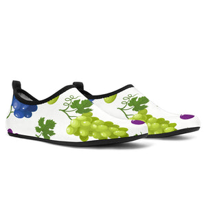 Grape Pattern Aqua Shoes