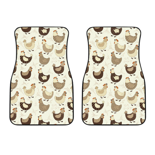 Cute Rooster Chicken Cock Front Car Mats