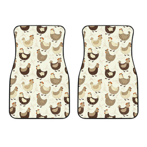 Cute Rooster Chicken Cock Front Car Mats