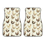 Cute Rooster Chicken Cock Front Car Mats