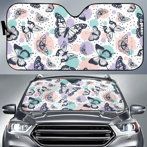 Butterfly Pattern Car Sun Shade