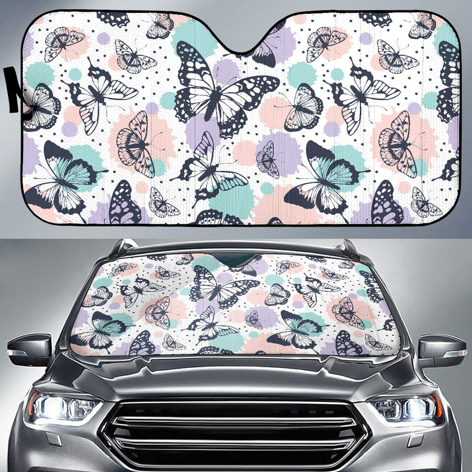 Butterfly Pattern Car Sun Shade