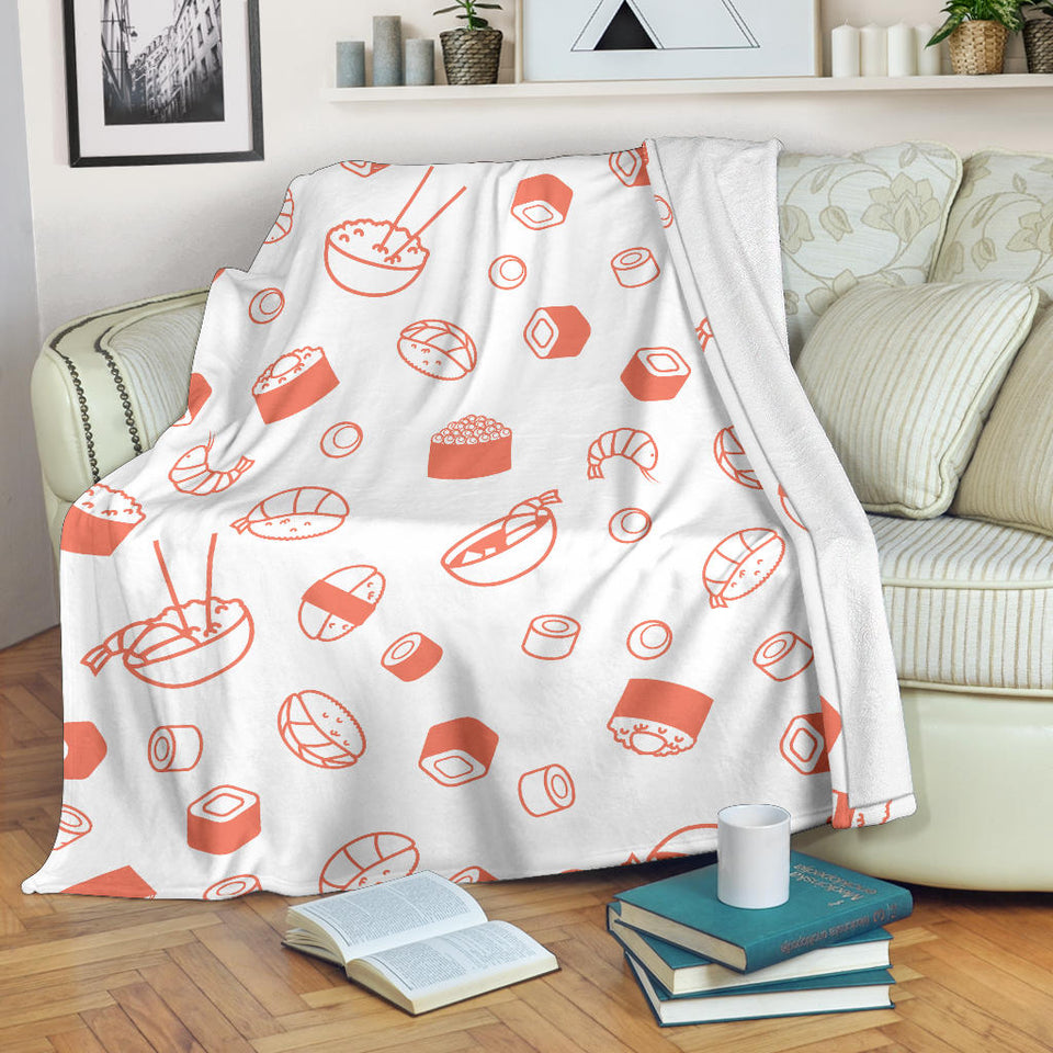 Sushi Pattern Premium Blanket