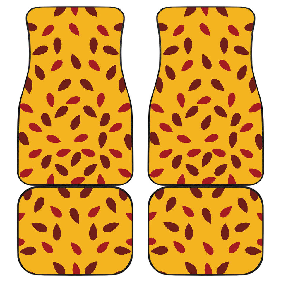 Passion Fruit Texture Front And Back Car Mats