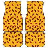Passion Fruit Texture Front And Back Car Mats
