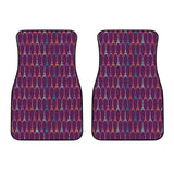 Eiffel Tower Pattern Print Design 05 Front Car Mats
