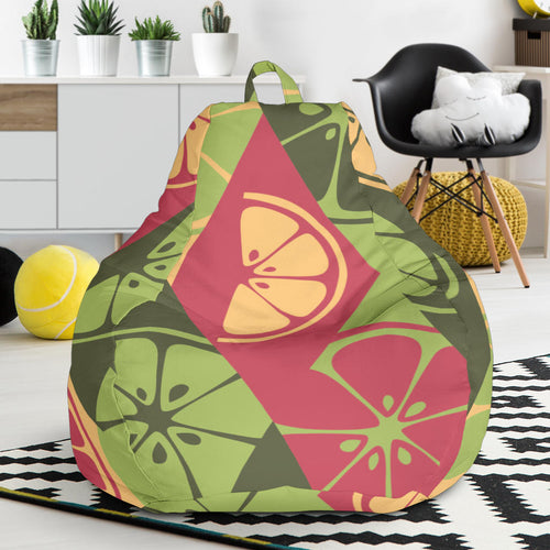 Cool Geometric Lime Pattern Bean Bag Cover