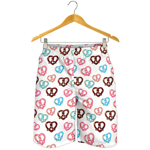 Pretzels Pattern Print Design 04 Men Shorts