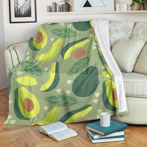 Avocado Pattern Premium Blanket