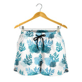 Coral Reef Pattern Print Design 04 Women Shorts