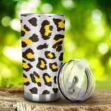 Gray Leopard Print Pattern Tumbler