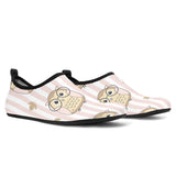 Cute Owl Leaf Aqua Shoes