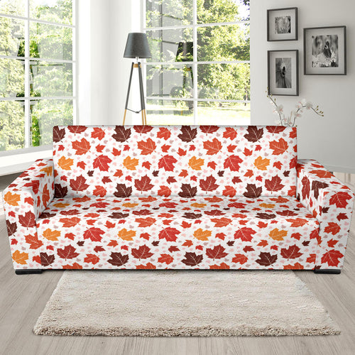 Colorful Maple Leaf Pattern Sofa Slipcover
