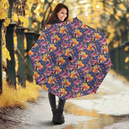 Goldfish Pattern Print Design 05 Umbrella