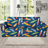 Surfboard Pattern Print Design 01  Sofa Slipcover