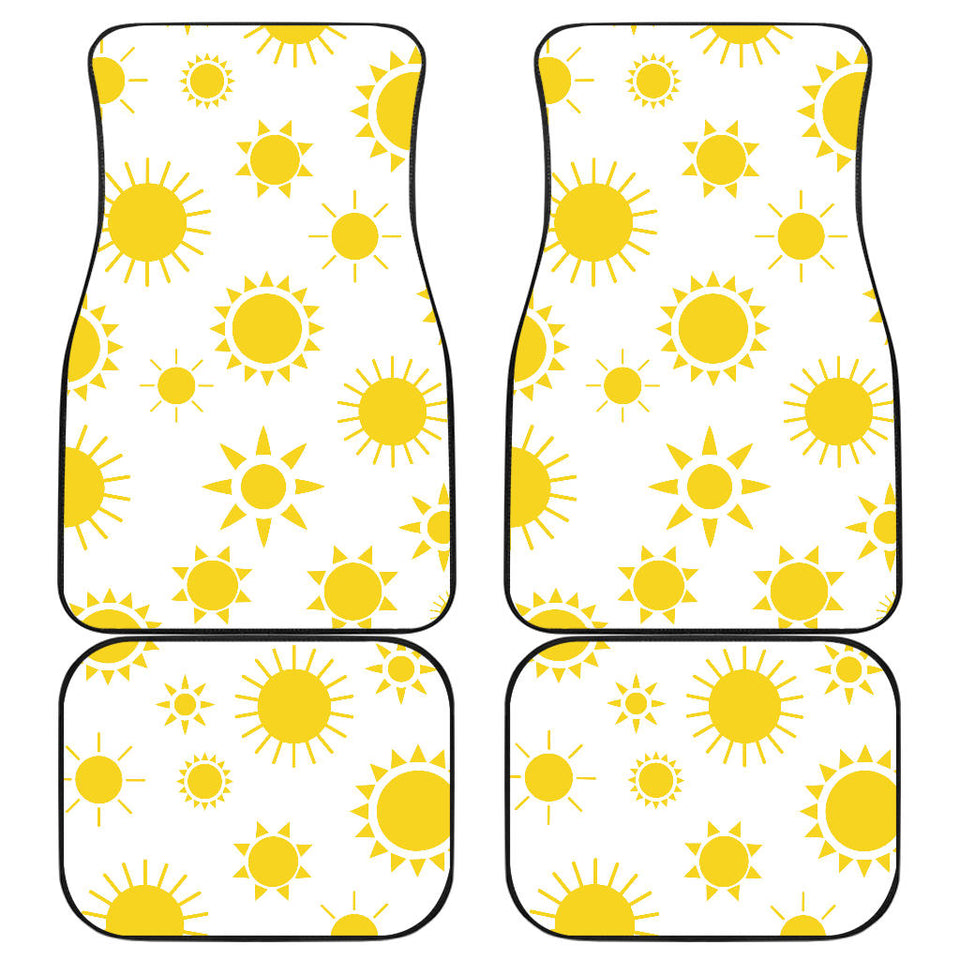 Sun Pattern Front And Back Car Mats