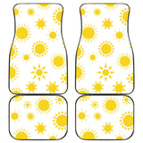 Sun Pattern Front And Back Car Mats