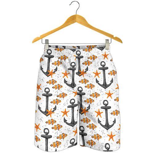 Clown Fish Pattern Print Design 02 Men Shorts