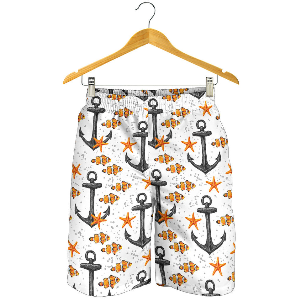 Clown Fish Pattern Print Design 02 Men Shorts