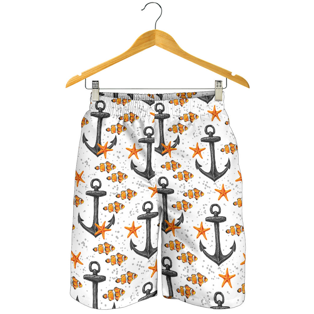 Clown Fish Pattern Print Design 02 Men Shorts