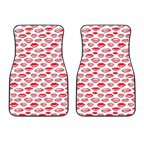 Lips Pattern Print Design 05 Front Car Mats