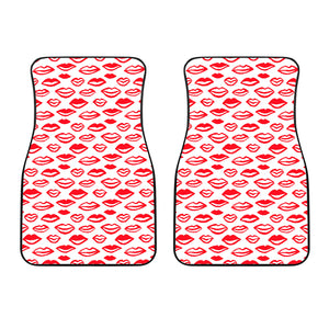 Lips Pattern Print Design 05 Front Car Mats