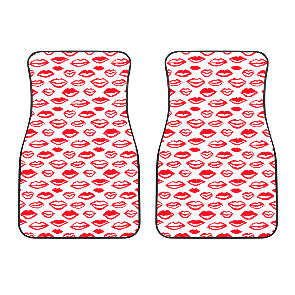 Lips Pattern Print Design 05 Front Car Mats