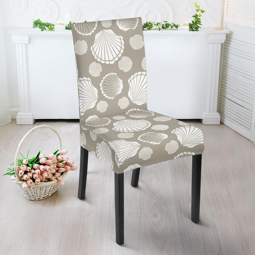 Scallop Shell Pattern Dining Chair Slipcover