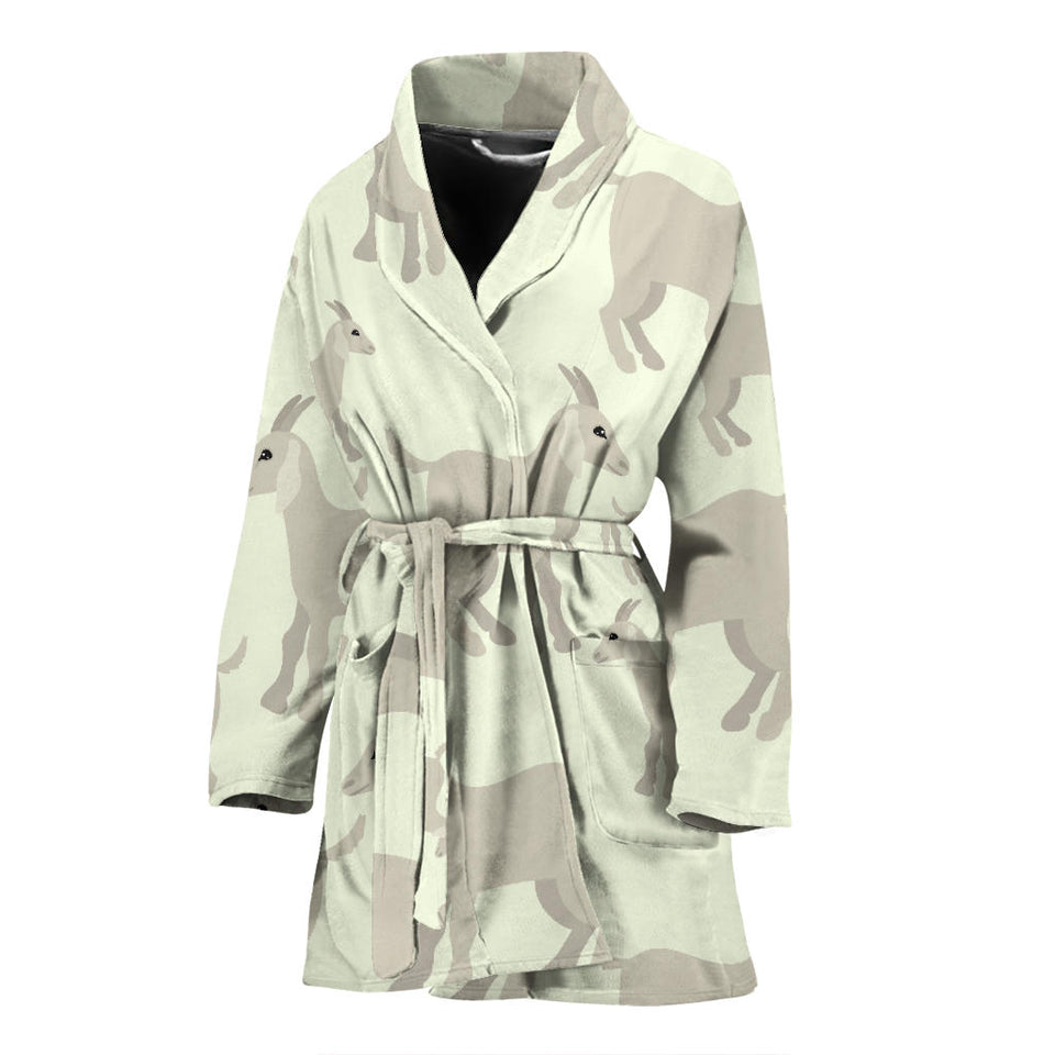 Little Young Goat Pattern Women'S Bathrobe