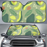 Avocado Pattern Car Sun Shade