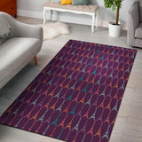 Eiffel Tower Pattern Print Design 05 Area Rug