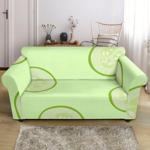 Cucumber Pattern Loveseat Couch Slipcover