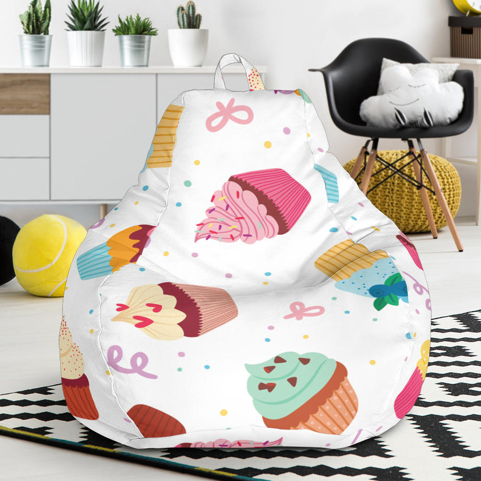 Cake Cupcake Design Pattern Bean Bag Cover