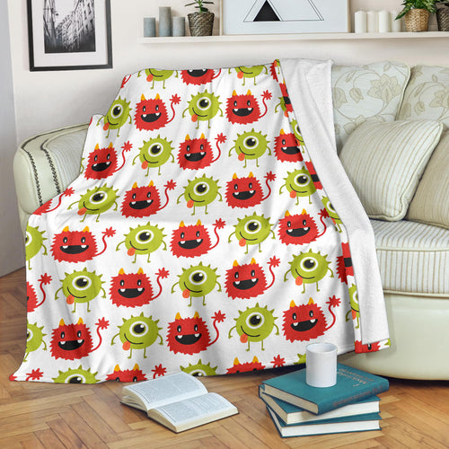 Alien Pattern Print Design 05 Premium Blanket