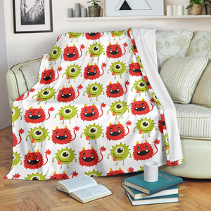 Alien Pattern Print Design 05 Premium Blanket