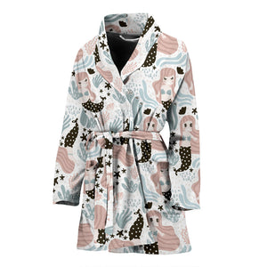 Cute Mermaid Pattern Women'S Bathrobe