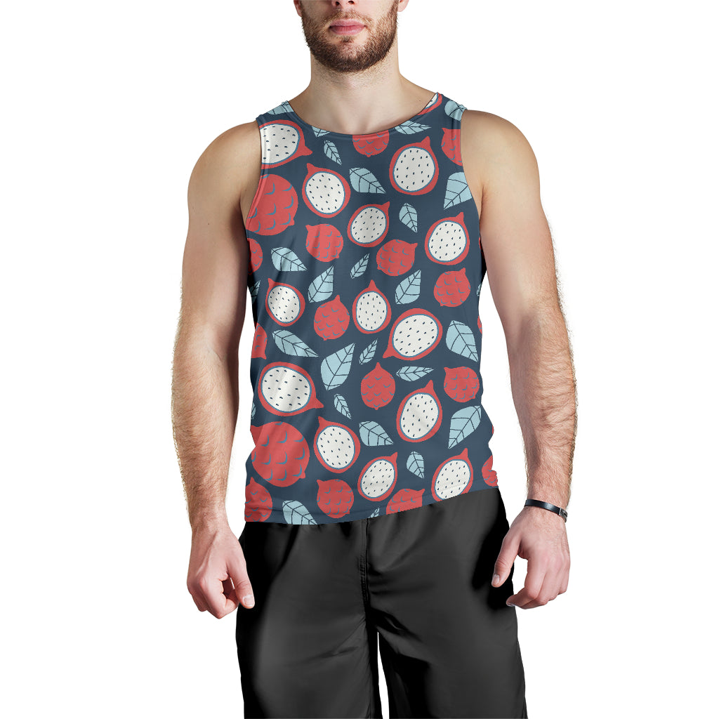dragon fruits dark blue background Men Tank Top