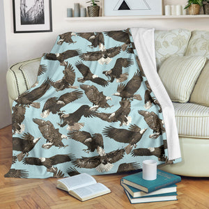 Eagle Pattern Print Design 01 Premium Blanket